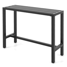 Load image into Gallery viewer, 48/55 Inch Outdoor Bar Table with Waterproof Top and Heavy-duty Metal Frame-M