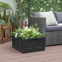 Load image into Gallery viewer, 175 LBS Outdoor Fillable Umbrella Base with Table Tray