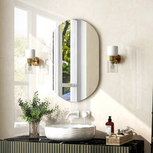 Load image into Gallery viewer, Oval LED Wall Mirror Backlit Dimmable Bathroom Wall Mounted Mirror