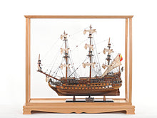 Load image into Gallery viewer, Display Case for Midsize Tall Ship Clear Finish