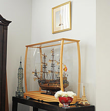 Load image into Gallery viewer, Display Case for Midsize Tall Ship Clear Finish