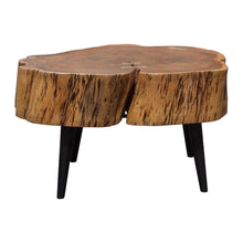 Load image into Gallery viewer, Panorama Natural Acacia One of a Kind Cocktail Table w/ Live Edge & Black Iron Legs by Diamond Sofa
