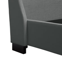 Load image into Gallery viewer, Park Avenue Eastern King Tufted Bed with Vintage Wing in Grey Linen by Diamond Sofa