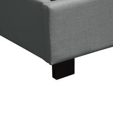 Load image into Gallery viewer, Park Avenue Eastern King Tufted Bed with Vintage Wing in Grey Linen by Diamond Sofa