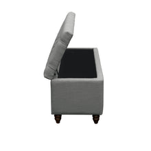 Load image into Gallery viewer, Park Ave Tufted Lift-Top Storage Trunk by Diamond Sofa - Grey Linen