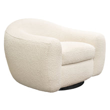 Load image into Gallery viewer, Pascal Swivel Chair in Bone Boucle Textured Fabric w/ Contoured Arms & Back by Diamond Sofa