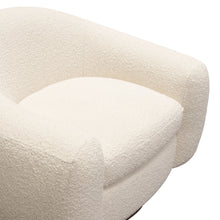 Load image into Gallery viewer, Pascal Swivel Chair in Bone Boucle Textured Fabric w/ Contoured Arms & Back by Diamond Sofa