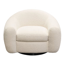 Load image into Gallery viewer, Pascal Swivel Chair in Bone Boucle Textured Fabric w/ Contoured Arms & Back by Diamond Sofa