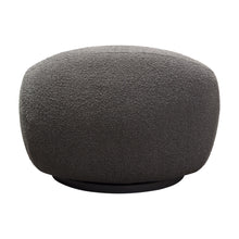 Load image into Gallery viewer, Pascal Swivel Chair in Charcoal Boucle Textured Fabric w/ Contoured Arms & Back by Diamond Sofa