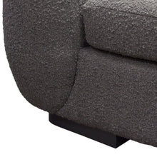 Load image into Gallery viewer, Pascal Sofa in Charcoal Boucle Textured Fabric w/ Contoured Arms & Back by Diamond Sofa