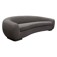 Load image into Gallery viewer, Pascal Sofa in Charcoal Boucle Textured Fabric w/ Contoured Arms & Back by Diamond Sofa