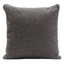 Load image into Gallery viewer, Set of (2) 16" Square Accent Pillows in Charcoal Boucle Textured Fabric by Diamond Sofa