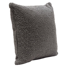 Load image into Gallery viewer, Set of (2) 16" Square Accent Pillows in Charcoal Boucle Textured Fabric by Diamond Sofa