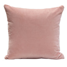 Load image into Gallery viewer, Set of (2) 16" Square Accent Pillows in Blush Pink Velvet by Diamond Sofa
