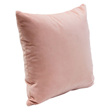 Load image into Gallery viewer, Set of (2) 16" Square Accent Pillows in Blush Pink Velvet by Diamond Sofa