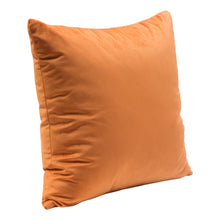 Load image into Gallery viewer, Set of (2) 16" Square Accent Pillows in Rust Orange Velvet by Diamond Sofa