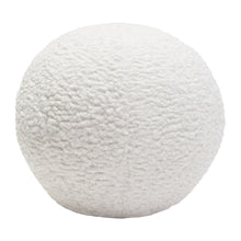 Load image into Gallery viewer, Set of (2) 10" Round Accent Pillows in White Faux Sheepskin by Diamond Sofa