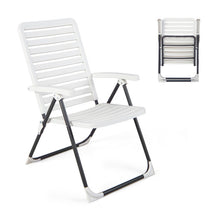Load image into Gallery viewer, PP Folding Patio Chaise Lounger with 7-Level Backrest