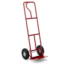 Load image into Gallery viewer, P-Handle Hand Truck with Foldable Load Plate for Warehouse Garage-Red