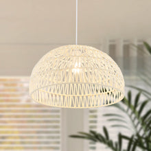 Load image into Gallery viewer, Farmhouse Rattan Pendant Lights with Adjustable Hanging Rope-Beige