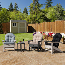 Load image into Gallery viewer, Patio Adirondack Chair Cushion with Fixing Straps and Seat Pad-Beige