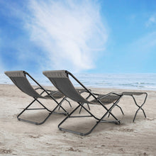 Load image into Gallery viewer, Patio PE Wicker Rocking Chair with Armrests and Metal Frame-Gray