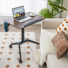 Load image into Gallery viewer, Pneumatic Standing Desk with Anti-fall Baffle and Cup Holder