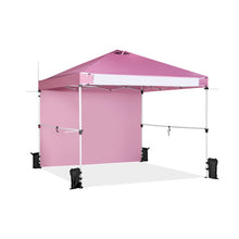 Load image into Gallery viewer, 10 x 10 Feet Foldable Commercial Pop-up Canopy with Roller Bag and Banner Strip-Pink