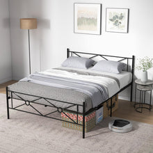 Load image into Gallery viewer, Full/Queen Size Metal Platform Bed Frame with Headboard and Footboard-Queen Size