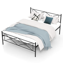 Load image into Gallery viewer, Full/Queen Size Metal Platform Bed Frame with Headboard and Footboard-Queen Size