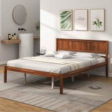 Load image into Gallery viewer, Twin/Full/Queen Size Bed Frame with Wooden Headboard and Slat Support-Queen Size