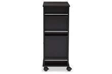 Load image into Gallery viewer, Baxton Studio Ontario Modern and Contemporary Dark Brown Wood Modern Dry Bar and Wine Cabinet