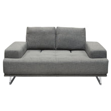 Load image into Gallery viewer, Russo Loveseat w/ Adjustable Seat Backs in Space Grey Fabric by Diamond Sofa