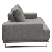 Load image into Gallery viewer, Russo Loveseat w/ Adjustable Seat Backs in Space Grey Fabric by Diamond Sofa