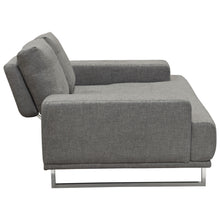 Load image into Gallery viewer, Russo Loveseat w/ Adjustable Seat Backs in Space Grey Fabric by Diamond Sofa