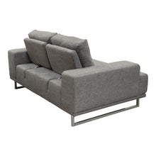 Load image into Gallery viewer, Russo Loveseat w/ Adjustable Seat Backs in Space Grey Fabric by Diamond Sofa