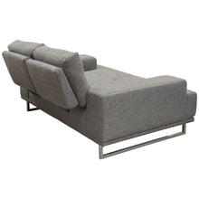 Load image into Gallery viewer, Russo Loveseat w/ Adjustable Seat Backs in Space Grey Fabric by Diamond Sofa