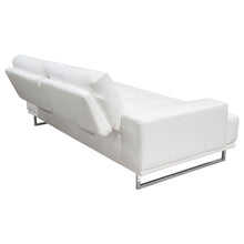 Load image into Gallery viewer, Russo Sofa w/ Adjustable Seat Backs in White Air Leather by Diamond Sofa