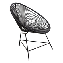Load image into Gallery viewer, Sativa 2-Pack Accent Chair in Black Rope w/ Black Iron Rod Frame by Diamond Sofa