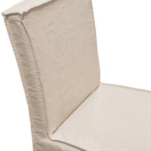Load image into Gallery viewer, Sonoma 2-Pack Dining Chairs with Wood Legs and Sand Linen Removable Slipcover by Diamond Sofa