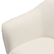 Load image into Gallery viewer, Status Accent Chair in Cream Fabric with Black Powder Coated Metal Leg by Diamond Sofa
