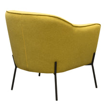 Load image into Gallery viewer, Status Accent Chair in Yellow Fabric with Metal Leg by Diamond Sofa