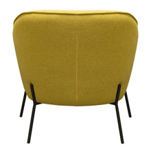 Load image into Gallery viewer, Status Accent Chair in Yellow Fabric with Metal Leg by Diamond Sofa