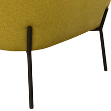 Load image into Gallery viewer, Status Accent Chair in Yellow Fabric with Metal Leg by Diamond Sofa