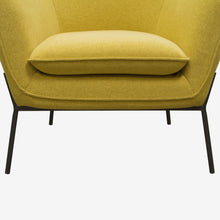 Load image into Gallery viewer, Status Accent Chair in Yellow Fabric with Metal Leg by Diamond Sofa