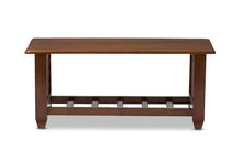 Load image into Gallery viewer, Baxton Studio Larissa Modern Classic Mission Style Cherry Finished Brown Wood Living Room Occasional Coffee Table