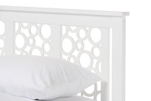 Load image into Gallery viewer, Baxton Studio Celine Modern and Contemporary Geometric Pattern White Solid Wood Full Size Platform Bed