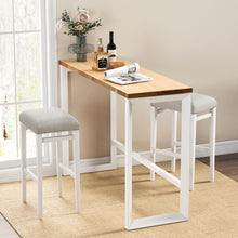 Load image into Gallery viewer, 2 Pieces 24.5/29.5 Inch Backless Barstools with Padded Seat Cushions-29.5 inches