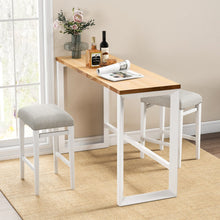 Load image into Gallery viewer, 2 Pieces 24.5/29.5 Inch Backless Barstools with Padded Seat Cushions-24.5 inches
