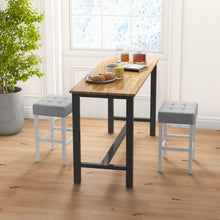 Load image into Gallery viewer, 2 Pieces Counter Height Bar Stools with Sponge Padded Cushion-24.5 inches